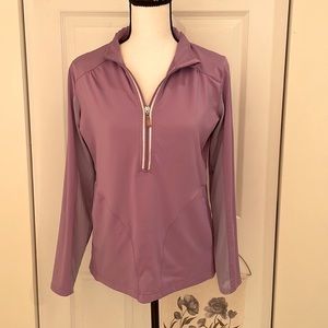 Bette & Court Purple Half Zip Golf Pullover Jacket